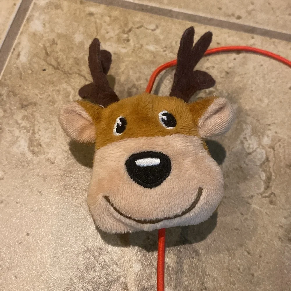 Festive Reindeer and Christmas Tree 🌲 Cat Wand Teaser Toy